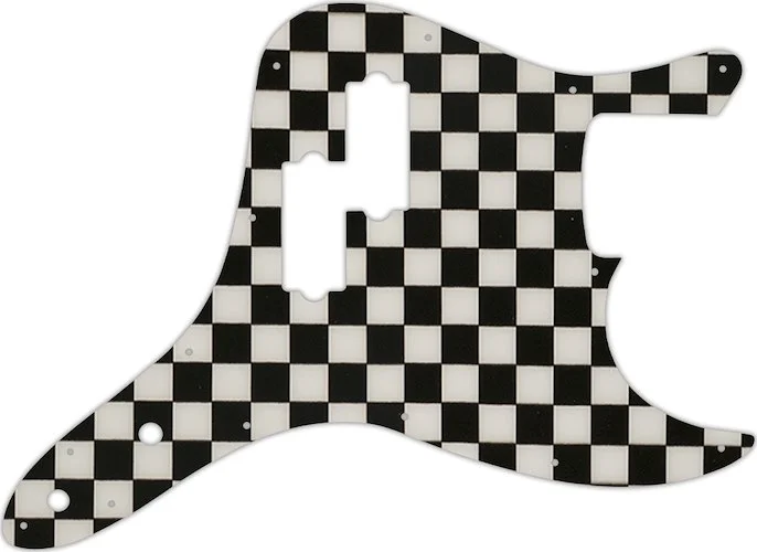 WD Custom Pickguard For Fender 2002-2010 Mark Hoppus Signature Bass #CK01 Checkerboard Graphic