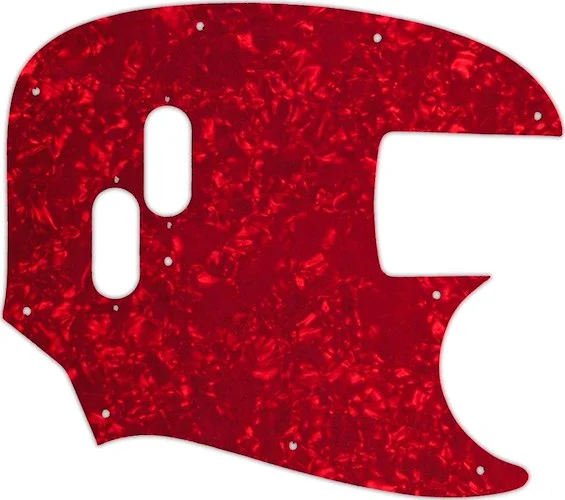 WD Custom Pickguard For Fender 2002-Present Made In Japan Mustang Bass Reissue #28R Red Pearl/White/