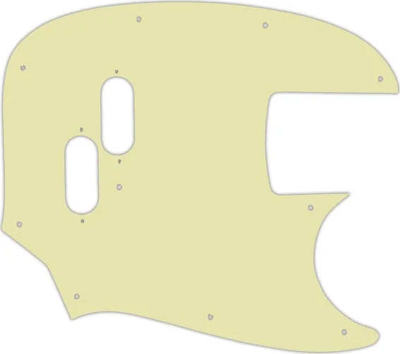 WD Custom Pickguard For Fender 2002-Present Made In Japan Mustang Bass Reissue #34T Mint Green Thin