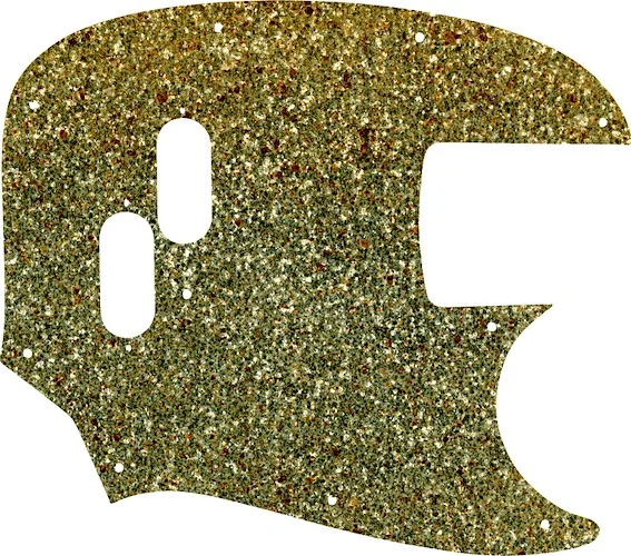 WD Custom Pickguard For Fender 2002-Present Made In Japan Mustang Bass Reissue #60GS Gold Sparkle 