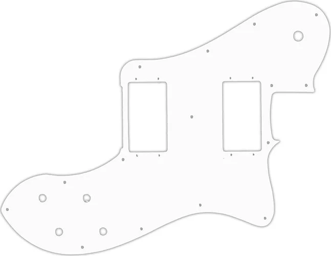 WD Custom Pickguard For Fender 2004-Present Made In Mexico '72 Telecaster Deluxe #02 White