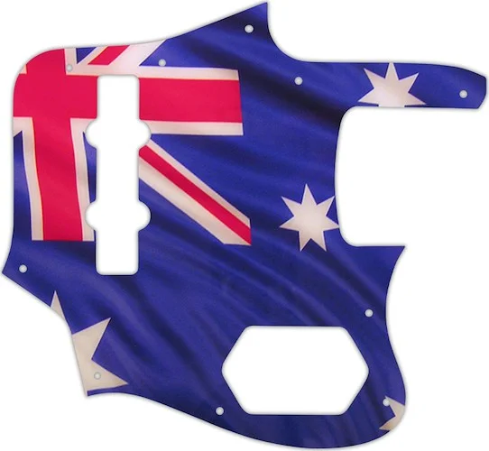 WD Custom Pickguard For Fender 2006-2009 Made In Japan Deluxe Jaguar Bass #G13 Aussie Flag Graphic