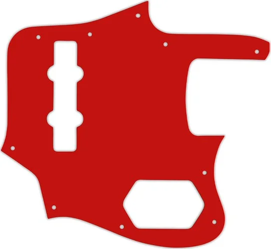 WD Custom Pickguard For Fender 2006-2009 Made In Japan Deluxe Jaguar Bass #07S Red Solid