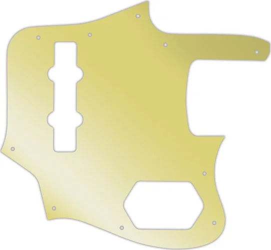 WD Custom Pickguard For Fender 2006-2009 Made In Japan Deluxe Jaguar Bass #10GD Gold Mirror