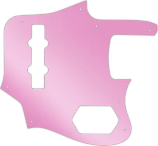 WD Custom Pickguard For Fender 2006-2009 Made In Japan Deluxe Jaguar Bass #10P Pink Mirror