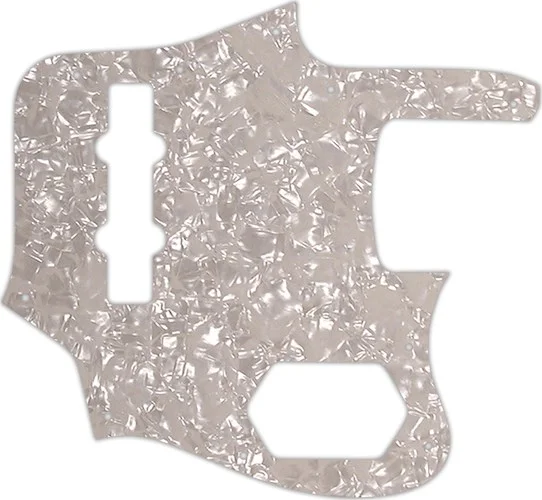 WD Custom Pickguard For Fender 2006-2009 Made In Japan Deluxe Jaguar Bass #28A Aged Pearl/White/Blac