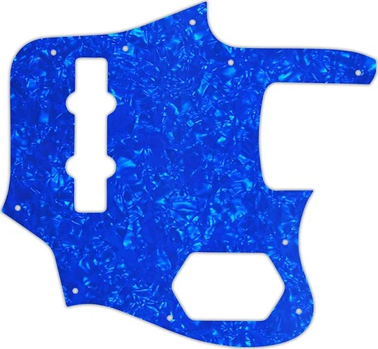 WD Custom Pickguard For Fender 2006-2009 Made In Japan Deluxe Jaguar Bass #28BU Blue Pearl/White/Bla