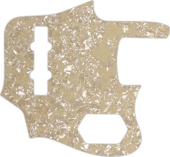 WD Custom Pickguard For Fender 2006-2009 Made In Japan Deluxe Jaguar Bass #28C Cream Pearl/Cream/Bla