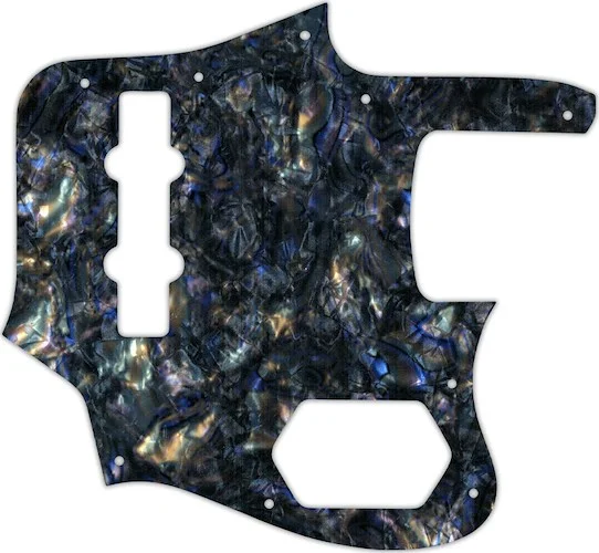 WD Custom Pickguard For Fender 2006-2009 Made In Japan Deluxe Jaguar Bass #35 Black Abalone