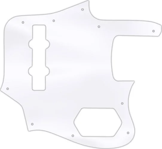 WD Custom Pickguard For Fender 2006-2009 Made In Japan Deluxe Jaguar Bass #45 Clear Acrylic