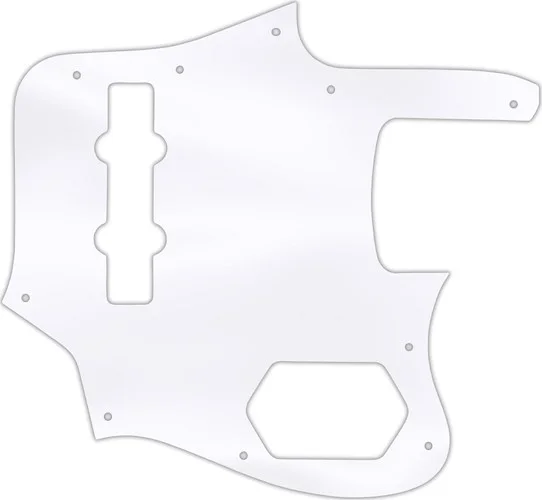 WD Custom Pickguard For Fender 2006-2009 Made In Japan Deluxe Jaguar Bass #45T Clear Acrylic Thin