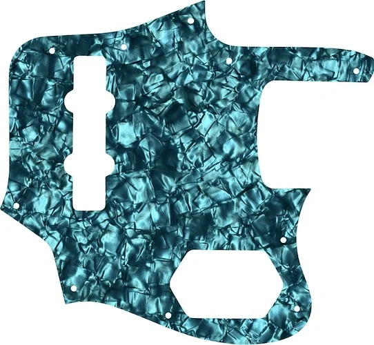 WD Custom Pickguard For Fender 2006-2009 Made In Japan Deluxe Jaguar Bass #28AQ Aqua Pearl/Black/White/Black