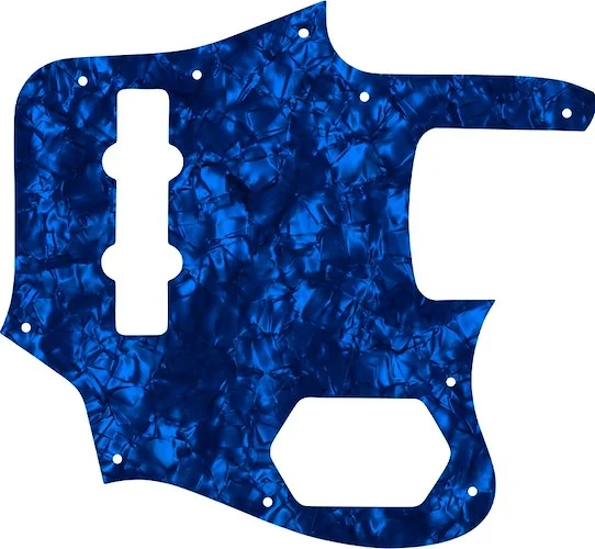 WD Custom Pickguard For Fender 2006-2009 Made In Japan Deluxe Jaguar Bass #28DBP Dark Blue Pearl/Black/White/Black