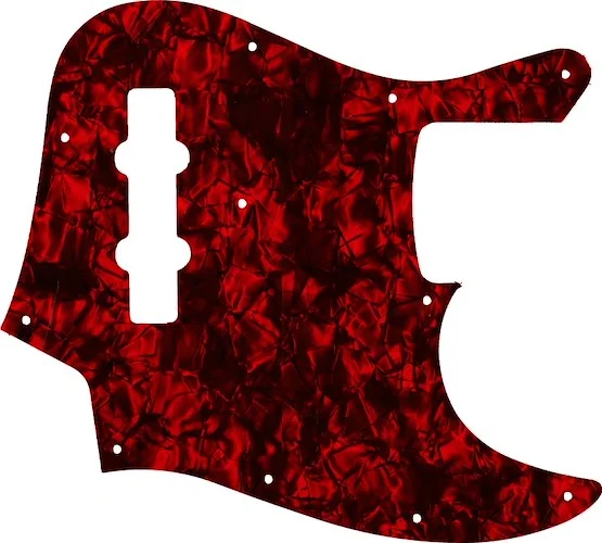 WD Custom Pickguard For Fender 2010-2012 Made In Japan Geddy Lee Limited Edition Jazz Bass #28DRP Dark Red Pearl/Black/White/Black