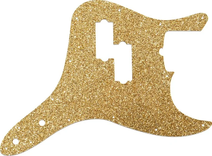 WD Custom Pickguard For Fender 2011-Present Reverse Pickup Mark Hoppus Signature Bass #60RGS Rose Gold Sparkle 