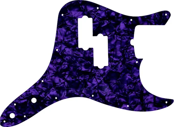 WD Custom Pickguard For Fender 2011-Present Reverse Pickup Mark Hoppus Signature Bass #28PR Purple Pearl