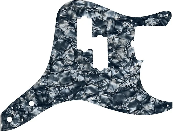 WD Custom Pickguard For Fender 2011-Present Reverse Pickup Mark Hoppus Signature Bass #28SG Silver Grey Pearl