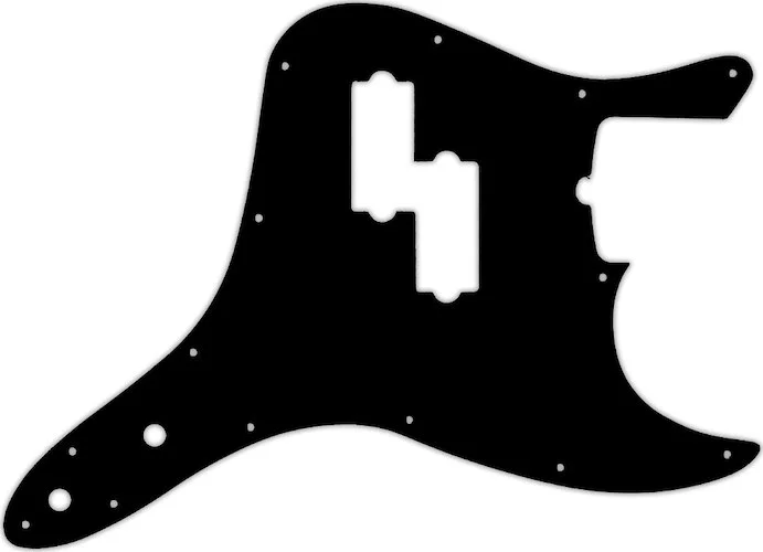 WD Custom Pickguard For Fender 2011-Present Reverse Pickup Mark Hoppus Signature Bass #03O Black/Orange/Black