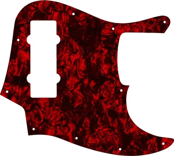 WD Custom Pickguard For Fender 2012-2013 Made In China 5 String Modern Player Jazz Bass V #28DRP Dark Red Pearl/Black/White/Black