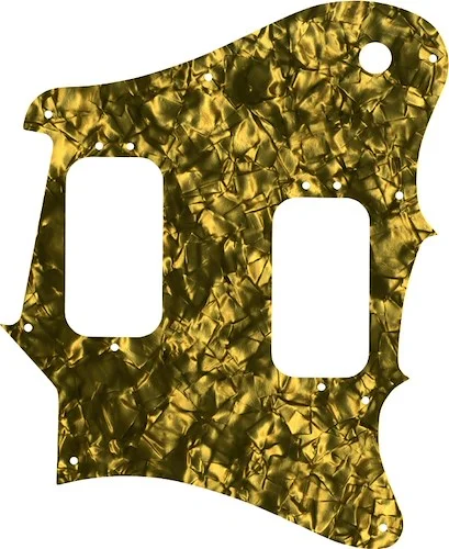 WD Custom Pickguard For Fender 2012-2013 Made In Mexico Pawn Shop Super-Sonic #28GD Gold Pearl/Black/White/Black
