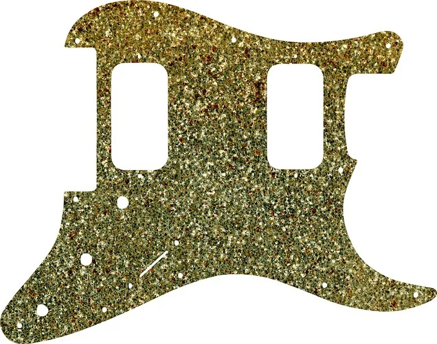 WD Custom Pickguard For Fender 2012-Present Made In Mexico Blacktop Stratocaster HH Floyd Rose #60GS Gold Sparkle 