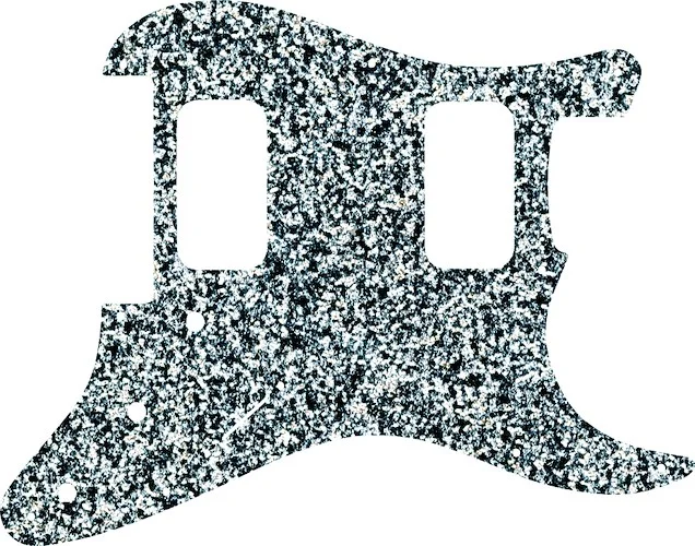 WD Custom Pickguard For Fender 2012-Present Made In Mexico Blacktop Stratocaster HH Floyd Rose #60SS Silver Sparkle 