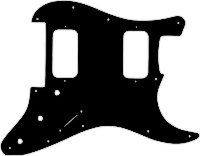 WD Custom Pickguard For Fender 2012-Present Made In Mexico Blacktop Stratocaster HH Floyd Rose #03G Black/Green/Black