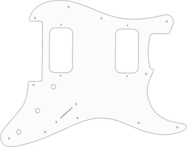 WD Custom Pickguard For Fender 2012-Present Made In Mexico Blacktop Stratocaster HH Floyd Rose #04R White/Red/White