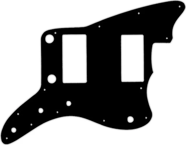 WD Custom Pickguard For Fender 2013-2014 Made In China Modern Player Jazzmaster HH #01 Black