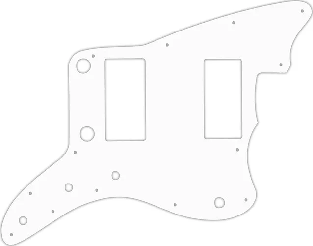 WD Custom Pickguard For Fender 2013-2014 Made In China Modern Player Jazzmaster HH #04 White/Black/W