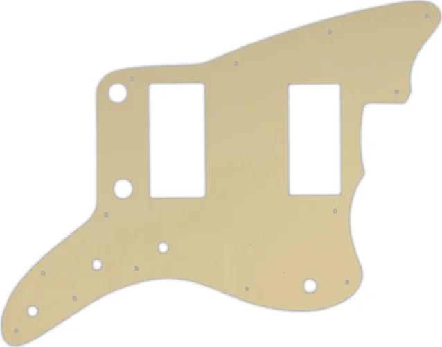 WD Custom Pickguard For Fender 2013-2014 Made In China Modern Player Jazzmaster HH #06T Cream Thin
