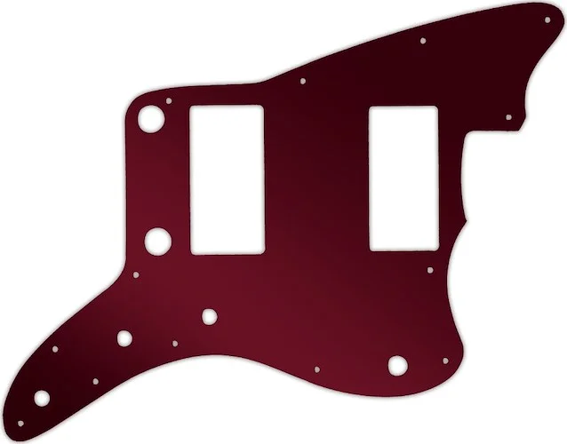 WD Custom Pickguard For Fender 2013-2014 Made In China Modern Player Jazzmaster HH #10R Red Mirror