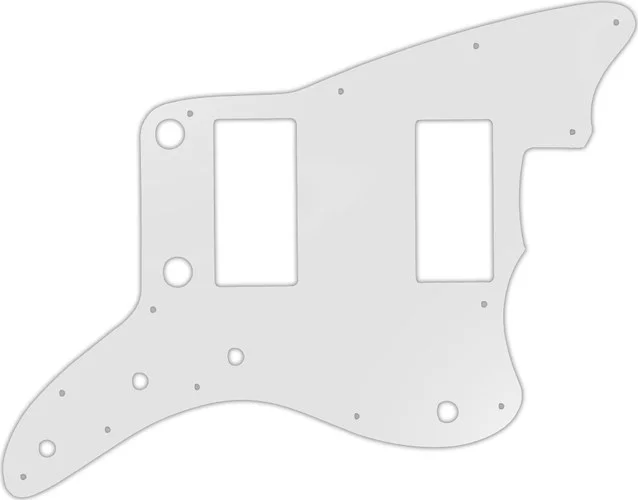 WD Custom Pickguard For Fender 2013-2014 Made In China Modern Player Jazzmaster HH #22 Translucent M