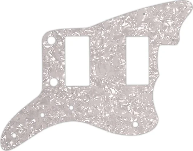 WD Custom Pickguard For Fender 2013-2014 Made In China Modern Player Jazzmaster HH #28 White Pearl/W