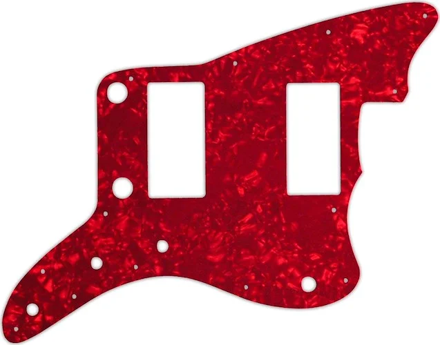 WD Custom Pickguard For Fender 2013-2014 Made In China Modern Player Jazzmaster HH #28R Red Pearl/Wh