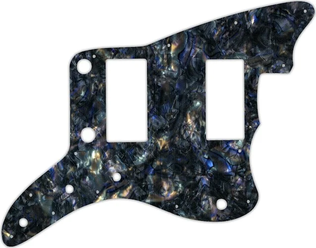 WD Custom Pickguard For Fender 2013-2014 Made In China Modern Player Jazzmaster HH #35 Black Abalone