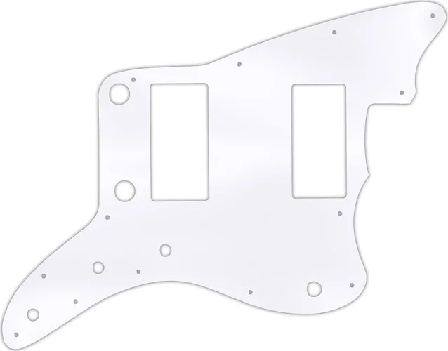 WD Custom Pickguard For Fender 2013-2014 Made In China Modern Player Jazzmaster HH #45 Clear Acrylic