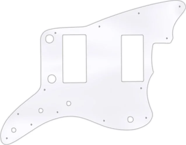 WD Custom Pickguard For Fender 2013-2014 Made In China Modern Player Jazzmaster HH #45T Clear Acryli