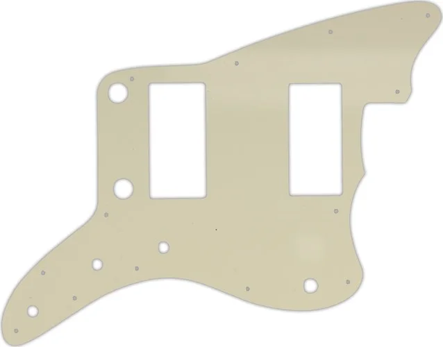 WD Custom Pickguard For Fender 2013-2014 Made In China Modern Player Jazzmaster HH #55 Parchment 3 P