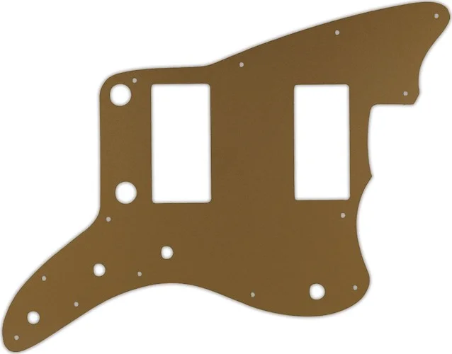 WD Custom Pickguard For Fender 2013-2014 Made In China Modern Player Jazzmaster HH #59 Gold/Clear/Go