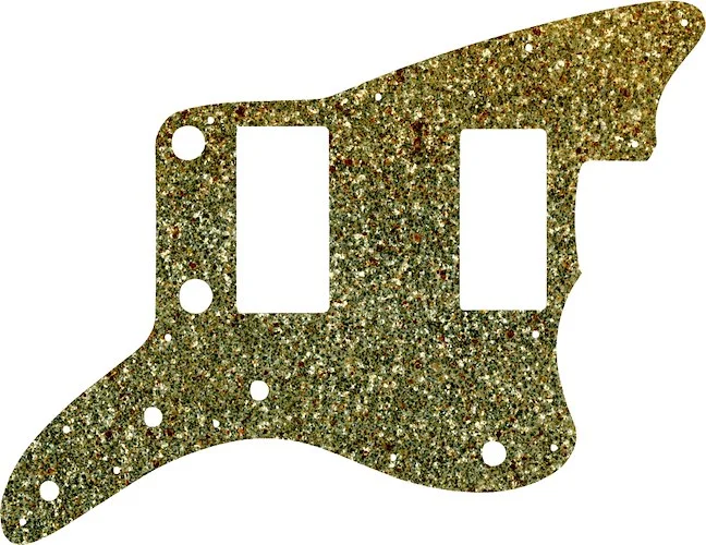 WD Custom Pickguard For Fender 2013-2014 Made In China Modern Player Jazzmaster HH #60GS Gold Sparkle 