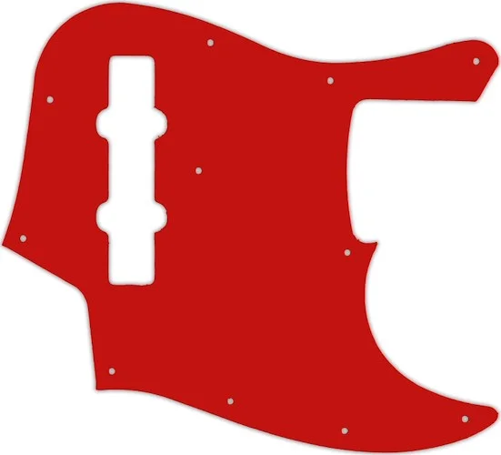 WD Custom Pickguard For Fender 2013 Made In Japan JB62SS Smart Scale Jazz Bass #07 Red/White/Red