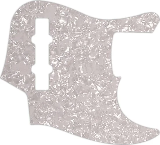 WD Custom Pickguard For Fender 2013 Made In Japan JB62SS Smart Scale Jazz Bass #28 White Pearl/White