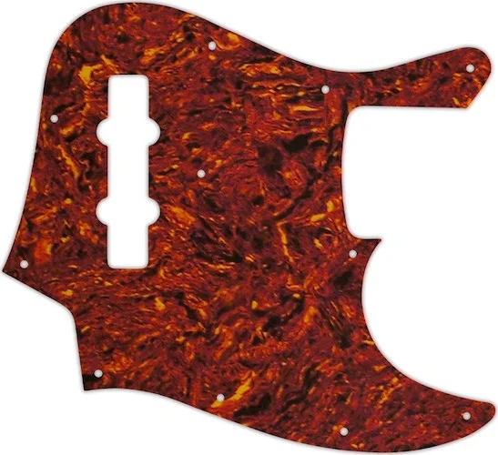 WD Custom Pickguard For Fender 2013-Present Made In Mexico Geddy Lee Jazz Bass #05W Tortoise Shell/White