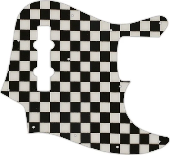 WD Custom Pickguard For Fender 2013-Present Made In Mexico Geddy Lee Jazz Bass #CK01 Checkerboard Graphic