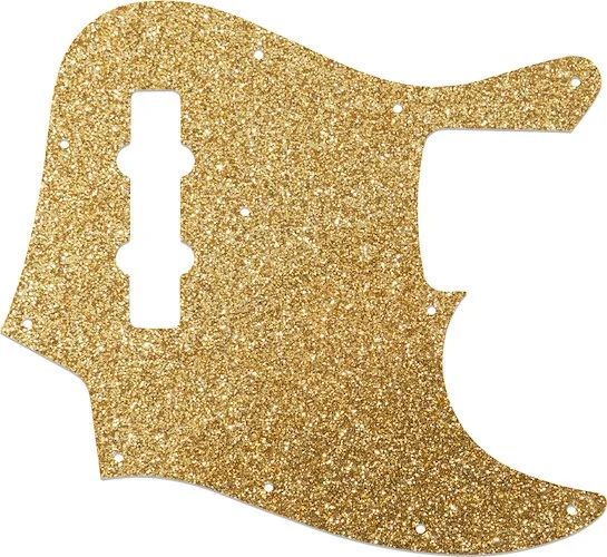 WD Custom Pickguard For Fender 2013-Present Made In Mexico Geddy Lee Jazz Bass #60RGS Rose Gold Sparkle 