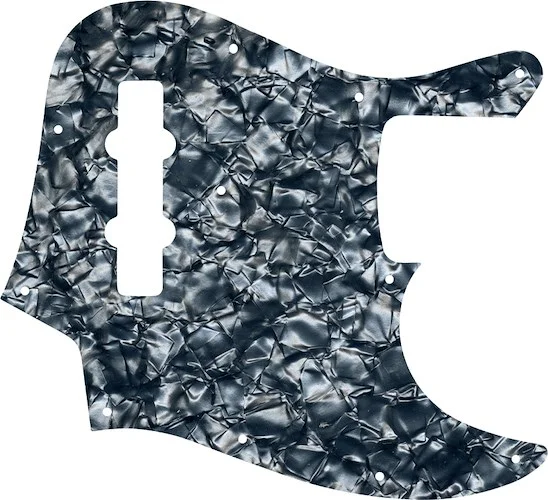WD Custom Pickguard For Fender 2013-Present Made In Mexico Geddy Lee Jazz Bass #28SG Silver Grey Pearl