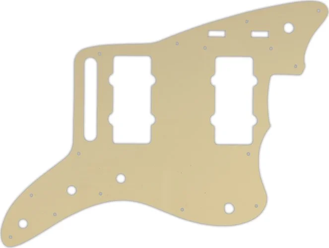 WD Custom Pickguard For Fender 2014-2019 Made In Mexico Troy Van Leeuwen Jazzmaster #06B Cream/Black