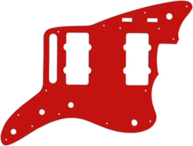 WD Custom Pickguard For Fender 2014-2019 Made In Mexico Troy Van Leeuwen Jazzmaster #07 Red/White/Re