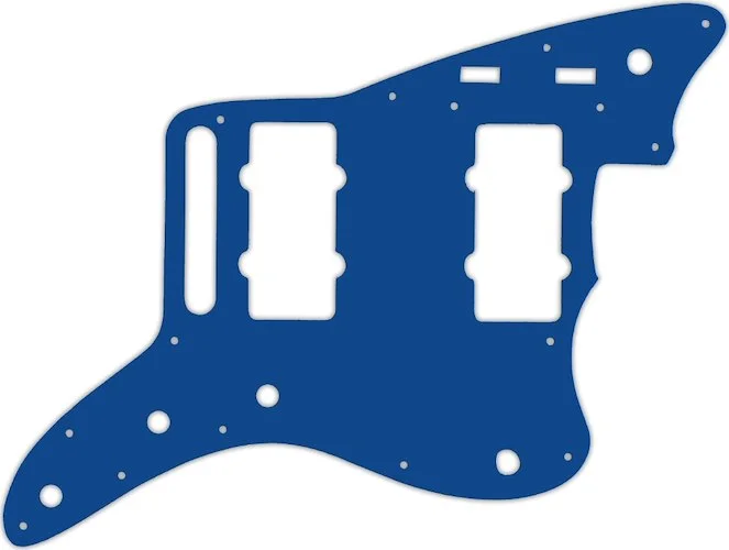 WD Custom Pickguard For Fender 2014-2019 Made In Mexico Troy Van Leeuwen Jazzmaster #08 Blue/White/B